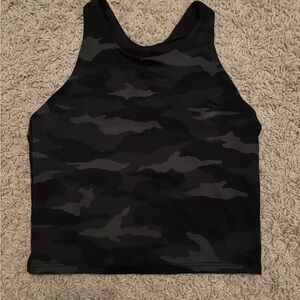 Athleta Black Camouflage Tank Top